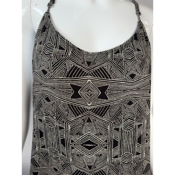 Roxy Black & White Like Its Hot Dress XL Geometric Print Racerback Sleeveless 1 - Picture 14 of 16